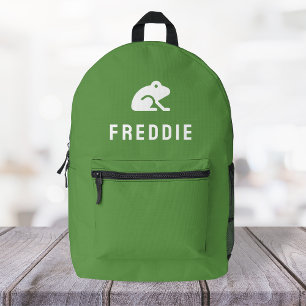 Frosch Icon Motif Niedlich Green Bedruckter Rucksack