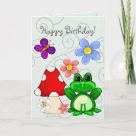 Frosch im Frühjahr Karte