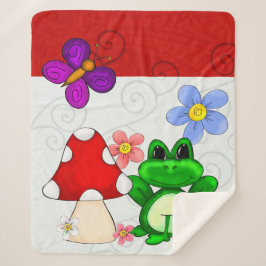 Frosch im Frühling Sherpadecke