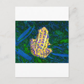 Frosch im Gras Postkarte