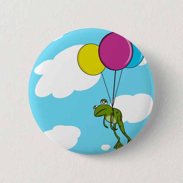 Frosch im Himmel Button (Vorderseite)