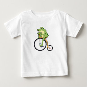Frosch im Zirkus mit Fahrrad.PNG Baby T-shirt