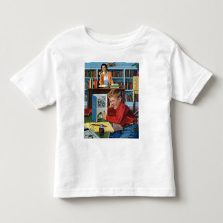 Frosch in der Bibliothek Kleinkind T-shirt