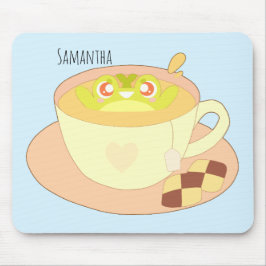 Frosch in der Tasse Tee Mousepad