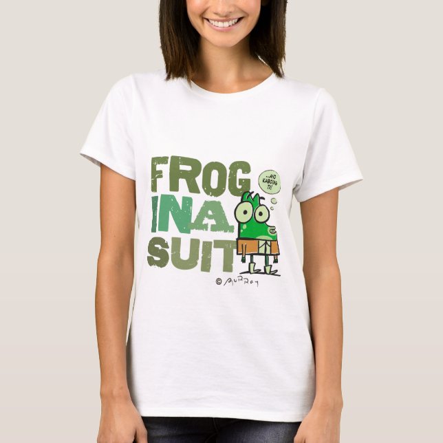 Frosch in einem Anzugs-T - Shirt (verschieden) (Vorderseite)