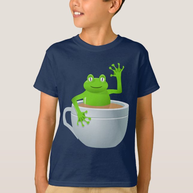 Frosch in einem Tee (Vorderseite)