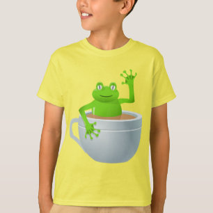 Frosch in einem Tee