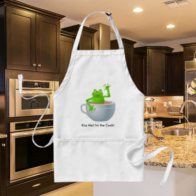 Frosch in einem Tee Schürze (Frog in a Tea Adult Apron)