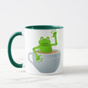 Frosch in einem Tee Tasse