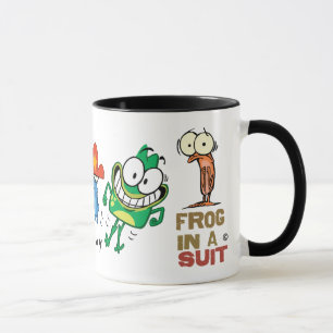 Frosch in einer Anzugs-Charakter-Tasse Tasse