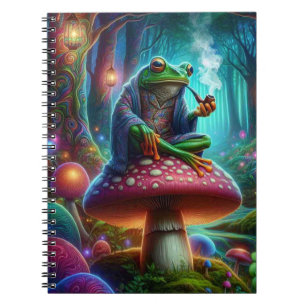 Frosch in Gedanken Notizblock