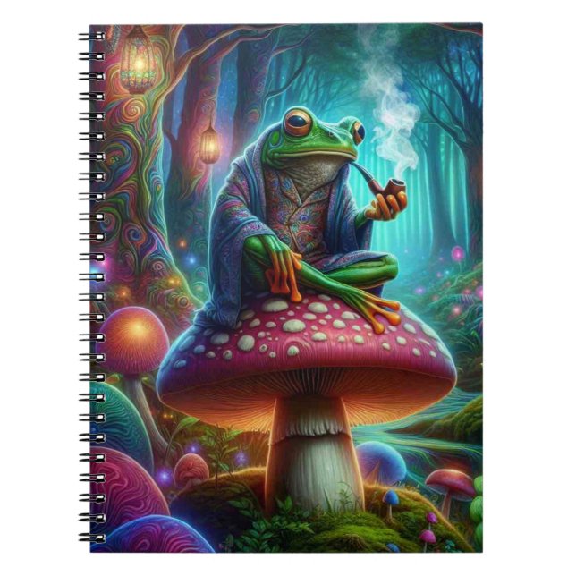 Frosch in Gedanken Notizblock (Vorderseite)