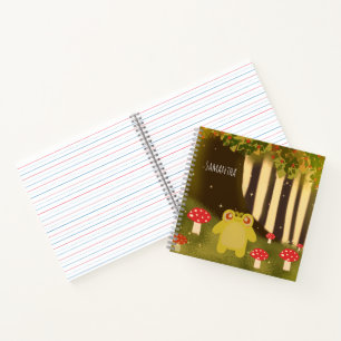 Frosch in magischer Natur Notizbuch