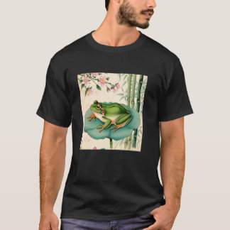 Frosch Japanische Kirschblüte Ukiyo-e-Stil u2013 M T-Shirt