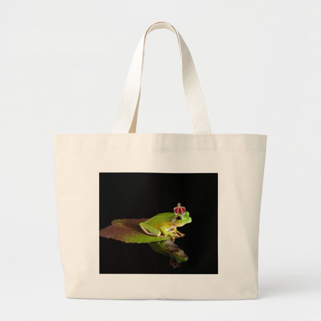 Frosch Jumbo Stoffbeutel (Vorne)
