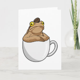 Frosch Kaffee Kaffeebohne Karte