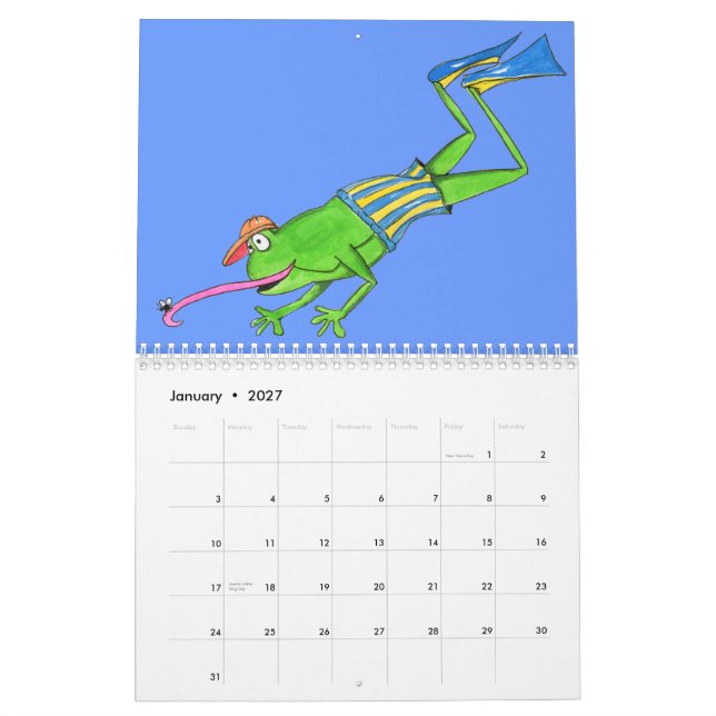 Frosch-Kalender Kalender (Jan 2027)