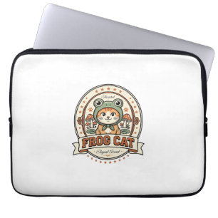 Frosch Katze Frogcore Katze Vintage Vektor Art Shi Laptopschutzhülle