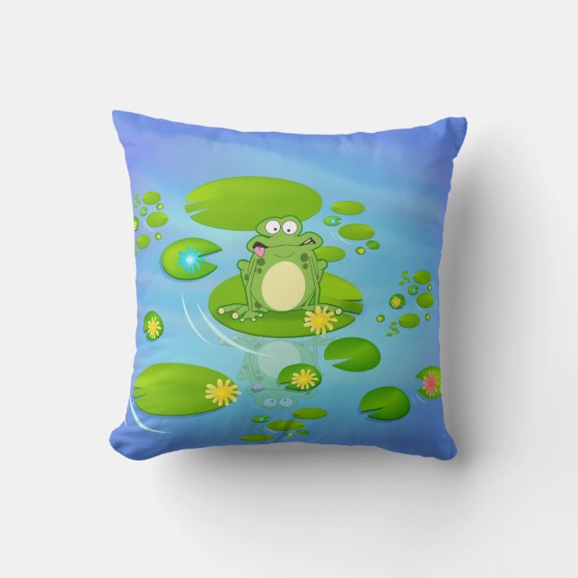 Frosch Kissen (Vorderseite)
