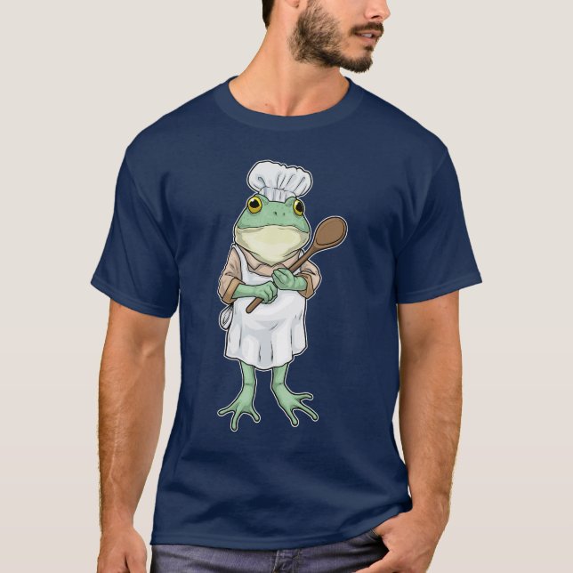 Frosch Koch Löffel Kochen T-Shirt (Vorderseite)