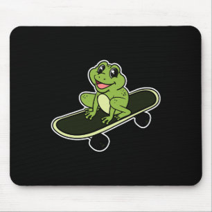 Frosch Kröte Amphibie Froschig Skateboard Skateboa Mousepad