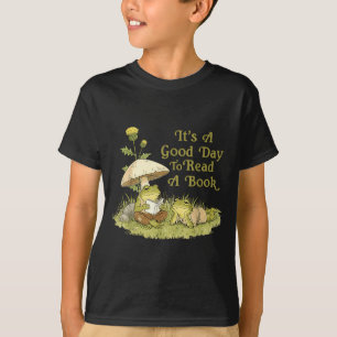 Frosch Kröte liest Buch Lehrern Schülern Kindern B T-Shirt