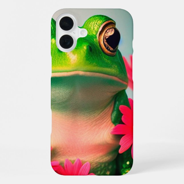 Frosch-Kunst-Handyhülle iPhone Hülle (Rückseite)