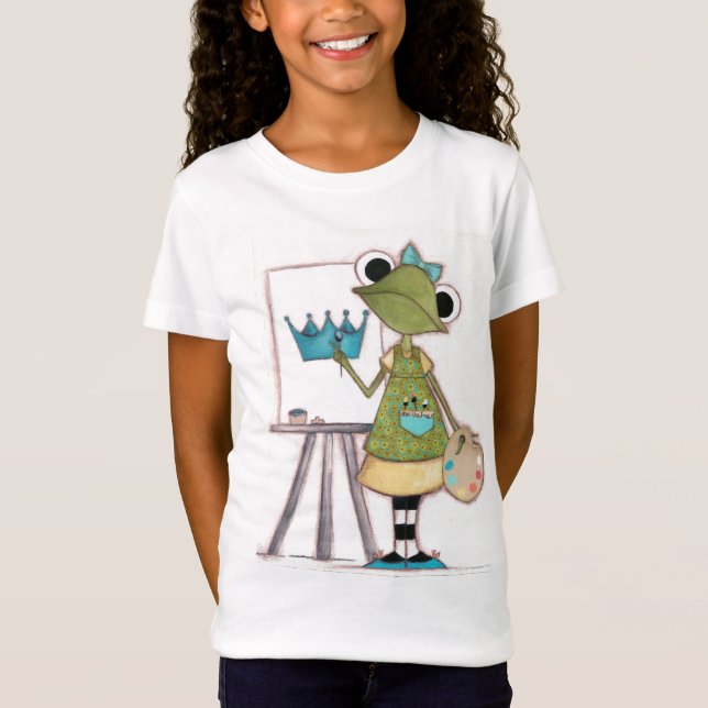 Frosch-Künstler - der T - Shirt der Kinder (Vorderseite)