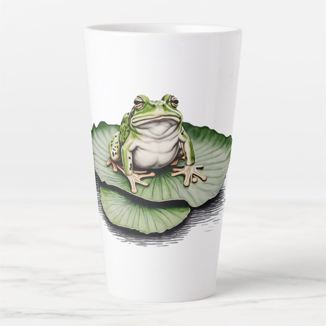 Frosch Latte Coffee Tasse (Vorderseite)