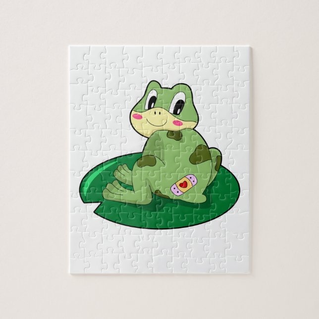 Frosch Leaf Heart Plaster Puzzle (Vertikal)