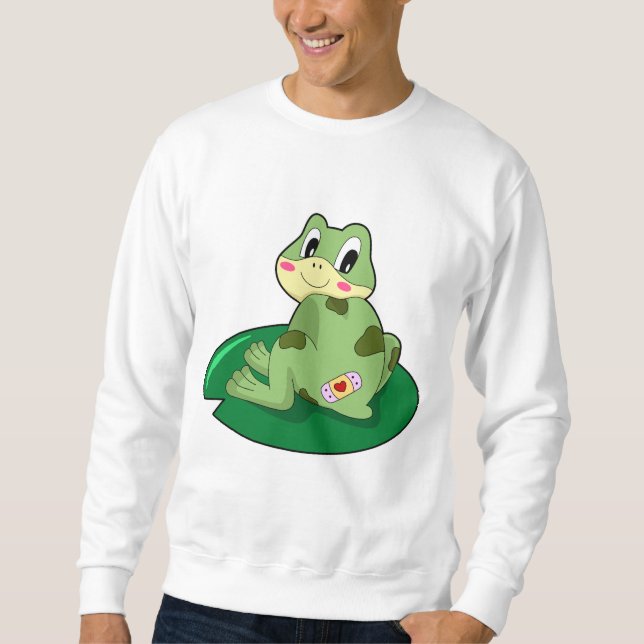 Frosch Leaf Heart Plaster Sweatshirt (Vorderseite)