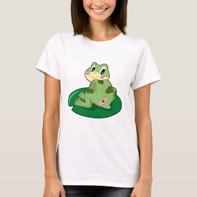 Frosch Leaf Heart Plaster T-Shirt (Vorderseite)