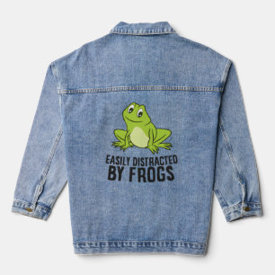 Frosch leicht von Fröschen abgelenkt Jeansjacke