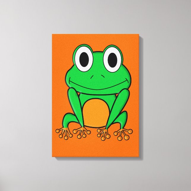 Frosch Leinwanddruck (Vorderseite)
