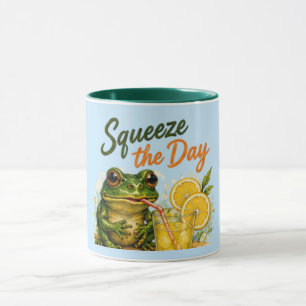 Frosch-Lemonentasse "Den Tag ausquetschen" Tasse