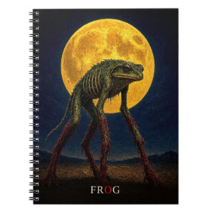 Frosch Leuchtende Beine gothischer Surrealismus Notizblock