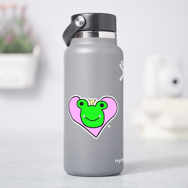 Frosch-Liebe Aufkleber (HydroFlask)
