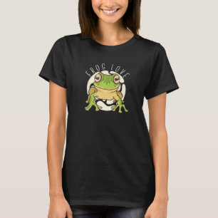 Frosch Liebe Toad Frog Fangjäger Amphibienfang T-Shirt