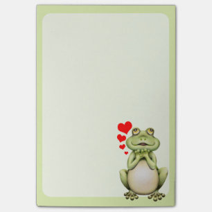 Frosch-Liebe-Zeichnen Post-it Klebezettel