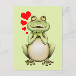 Frosch-Liebe Zeichnend Postkarte