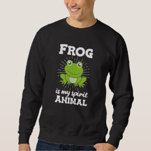 Frosch liebt süße Tiere für Kinderfrösche Sweatshirt
