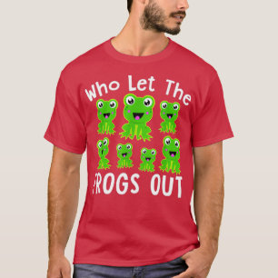Frosch Lover, der die FROGS OUT Boys Girls Kids F T-Shirt