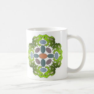 Frosch-Mandala Kaffeetasse