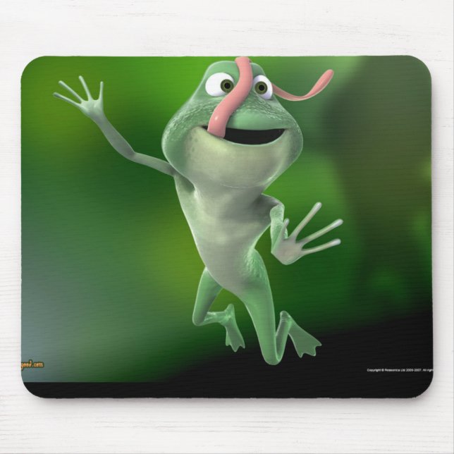 Frosch-Mausunterlage Mousepad (Vorne)