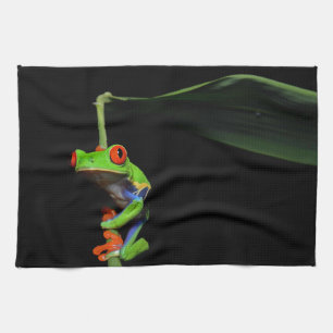 Frosch, Mit Augen gestrichen Geschirrtuch
