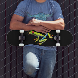 Frosch, Mit Augen gestrichen Skateboard