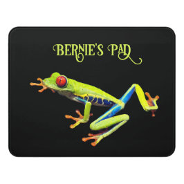 Frosch, Mit Augen gestrichen Türschild