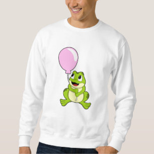 Frosch mit Ballon Sweatshirt
