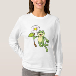 Frosch mit Blume.PNG T-Shirt