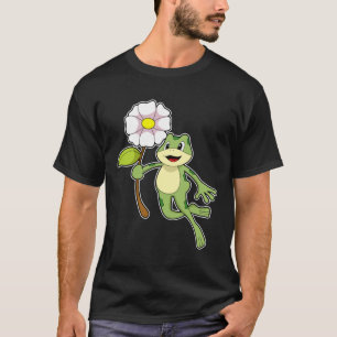 Frosch mit Blume.PNG T-Shirt